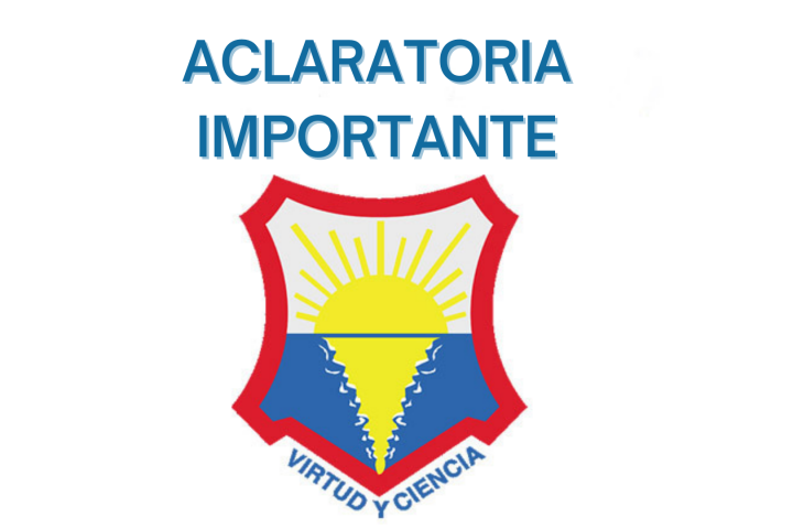 ACLARATORIA IMPORTANTE Inscripción ESTUDIANTES REGULARES